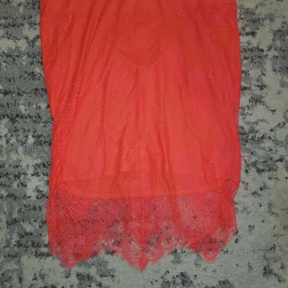STRETCH LACE PENCIL SKIRT || sz1 EUC - Picture 5 of 14